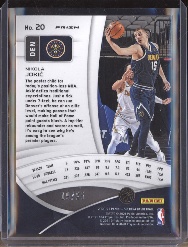 Nikola Jokic 2020-21 Panini Spectra 20 Meta 19/25