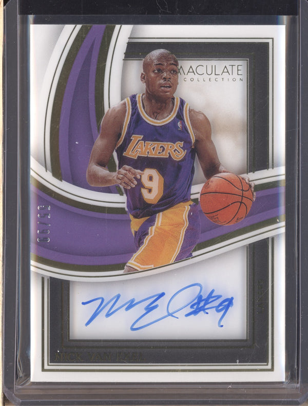 Nick Van Exel 2022-23 Panini Immaculate SBS-NVE Shadowbox Signature Auto 55/99