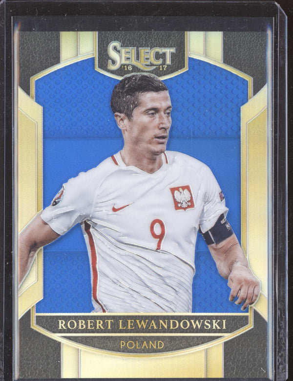 Robert Lewandowski 2016-17 Panini Select Soccer 5 Terrace Blue 18/299