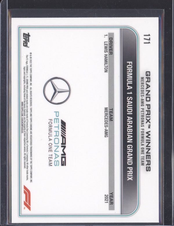 Lewis Hamilton 2022 Topps Chrome Formula 1 Sapphire 171