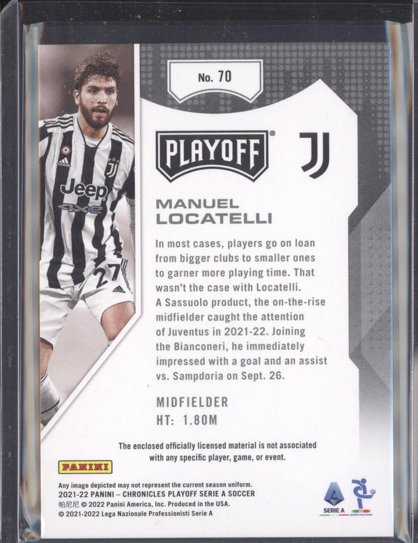 Manuel Locatelli 2021-22 Panini Chronicles Soccer 70 Playoff Jersey 205/500