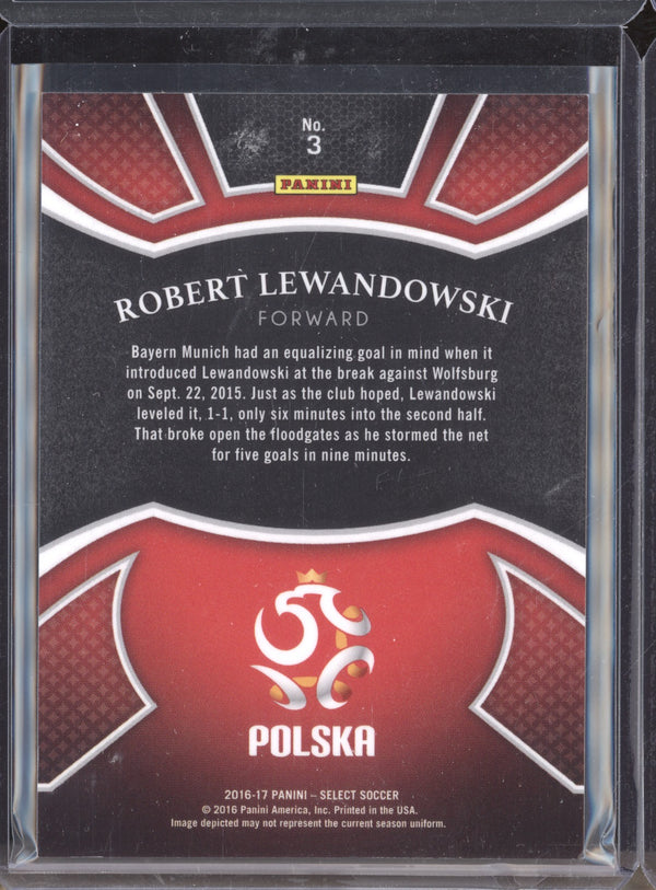 Robert Lewandowski 2016-17 Panini Select Soccer 3 Equalizers