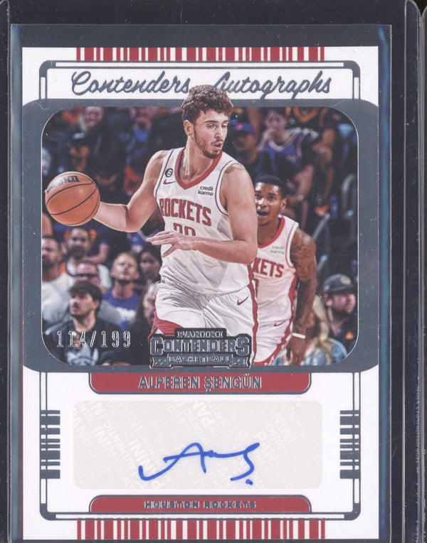 Alperen Sengun 2022-23 Panini Contenders CA-ASG Contenders Auto 114/199