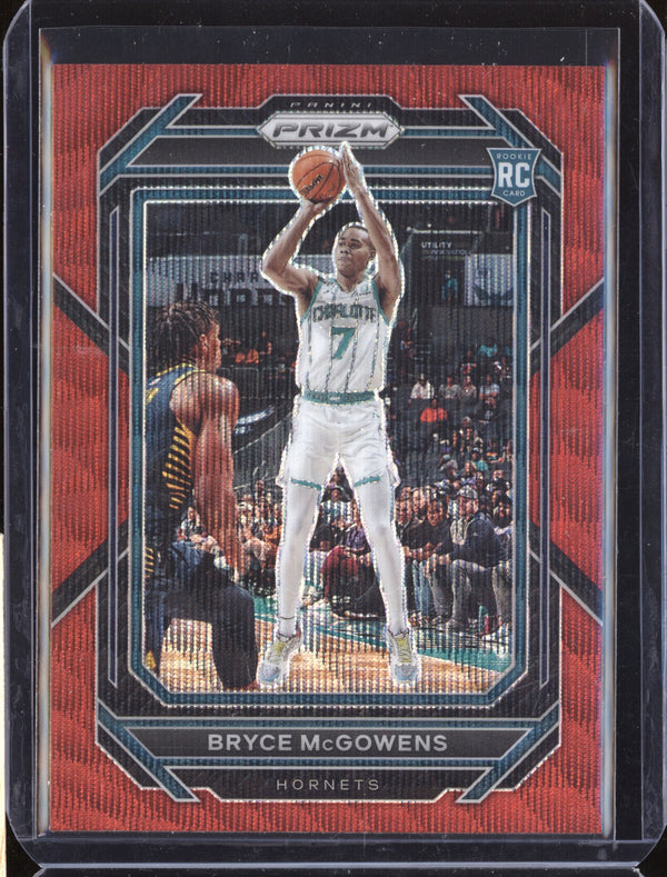 Bryce McGowens 2022-23 Panini Prizm 222 Ruby Wave RC