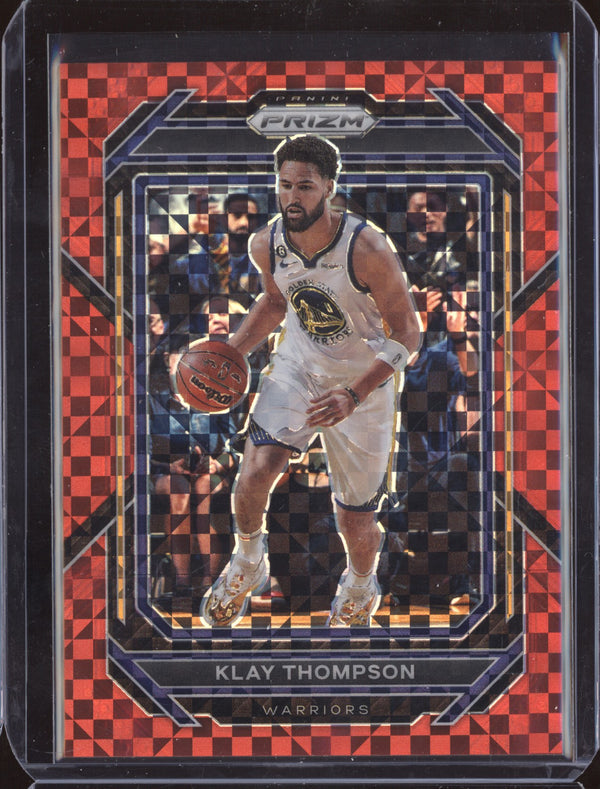 Klay Thompson 2022-23 Panini Prizm 115 Red Power 9/75