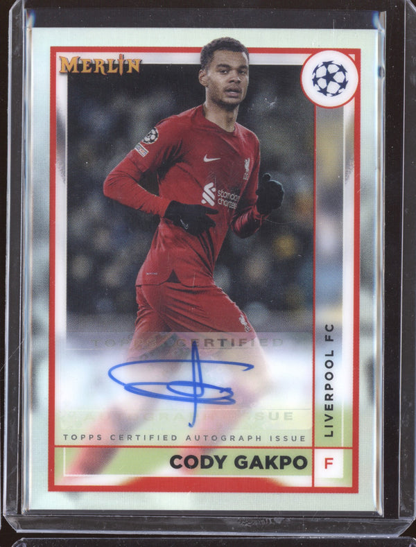 Cody Gakpo 2022-23 Topps Merlin Chrome UEFA Club AC-CG Auto