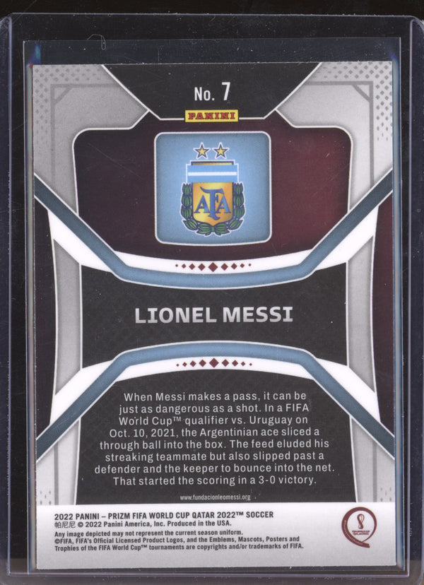 Lionel Messi 2022 Panini Prizm World Cup 7