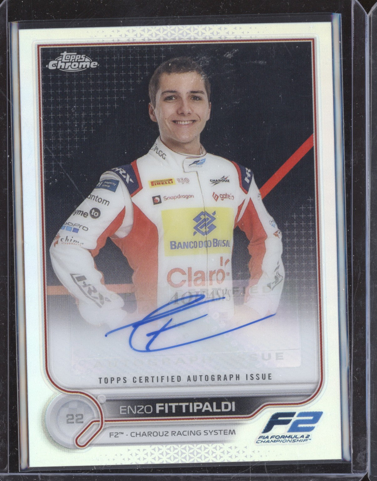 Enzo Fittipaldi 2022 Topps Chrome Formula 1 CAC-EF Auto
