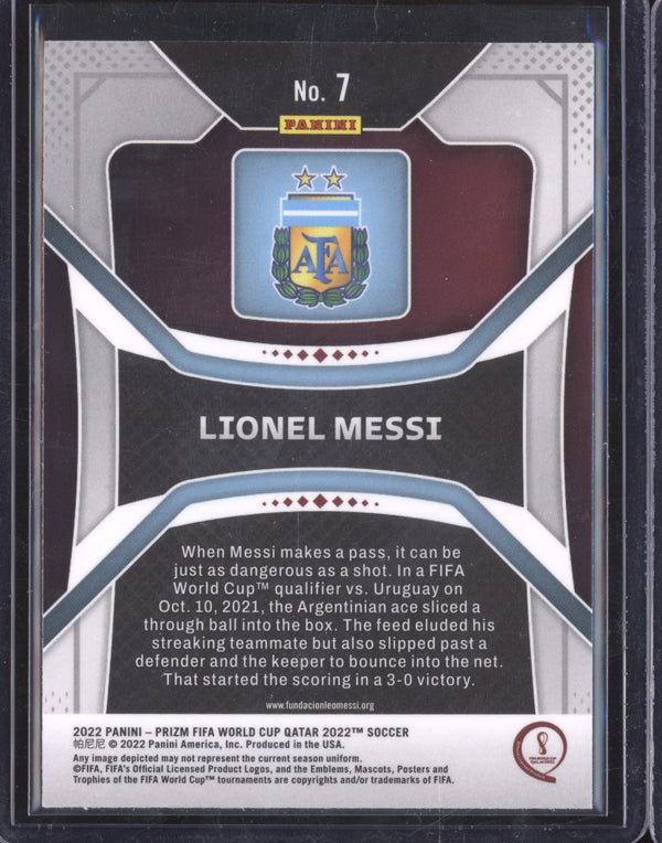 Lionel Messi 2022 Panini Prizm World Cup 7