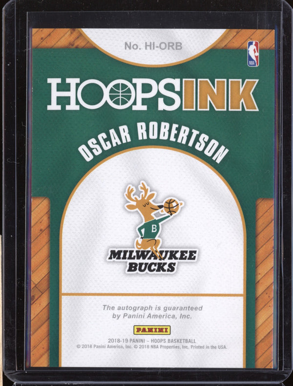 Oscar Robertson 2018-19 Panini Hoops HI-ORB Hoops Ink