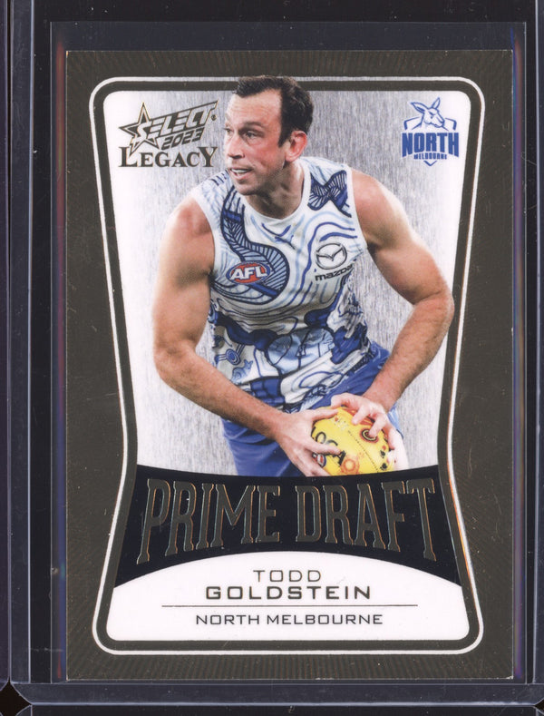 Todd Goldstein 2023 Select Legacy PD58 Prime Draft 12/100