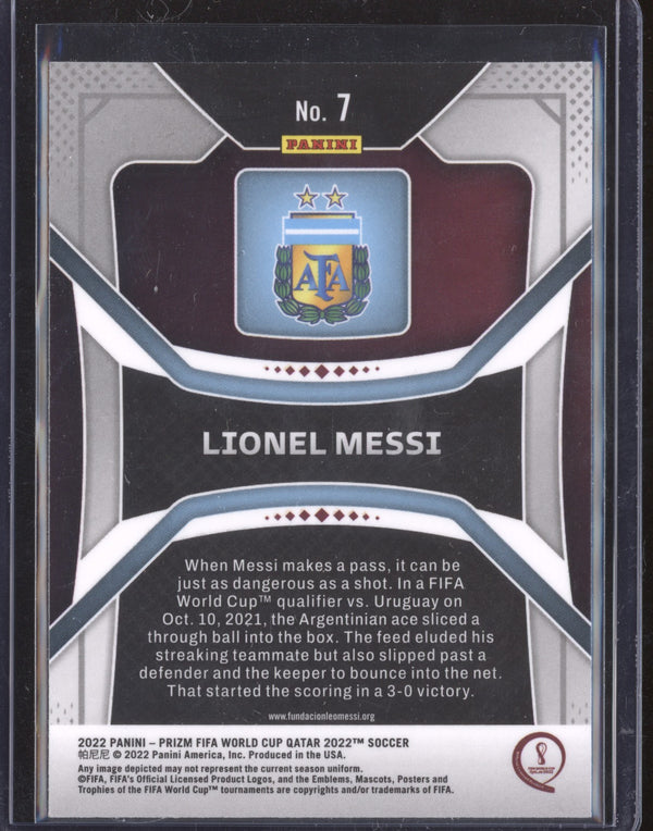 Lionel Messi 2022 Panini Prizm World Cup 7