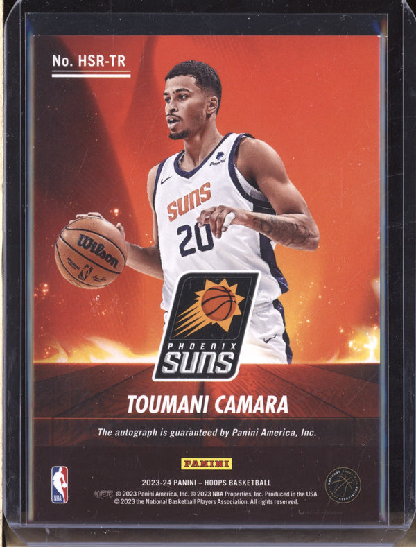 Toumani Camara 2023-24 Panini Hoops HSR-TR Hot Signatures Rookie Auto RC