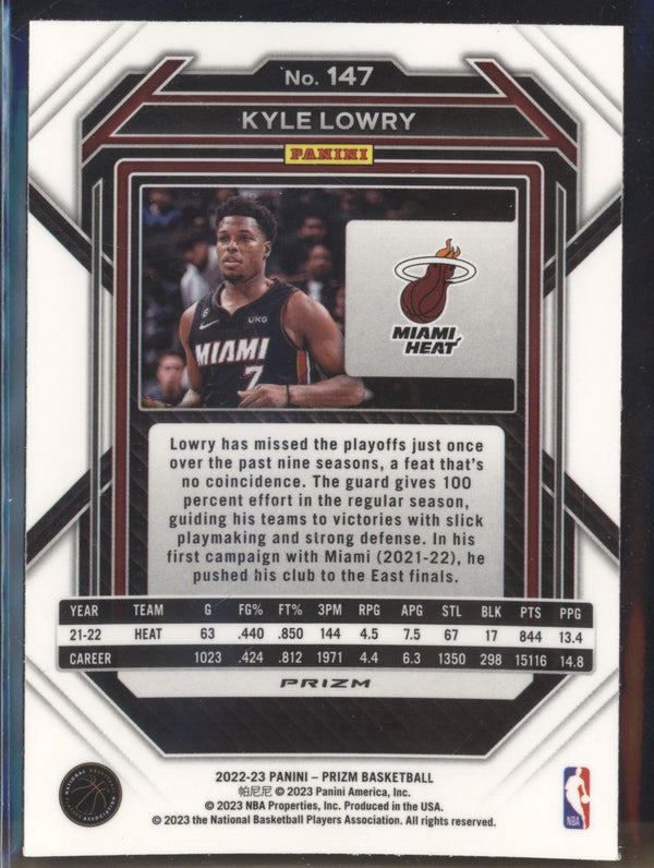 Kyle Lowry 2022-23 Panini Prizm 147 Ruby Wave