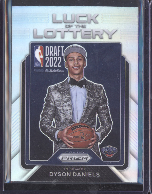 Dyson Daniels 2022-23 Panini Prizm 6 Luck of the Lottery Silver RC