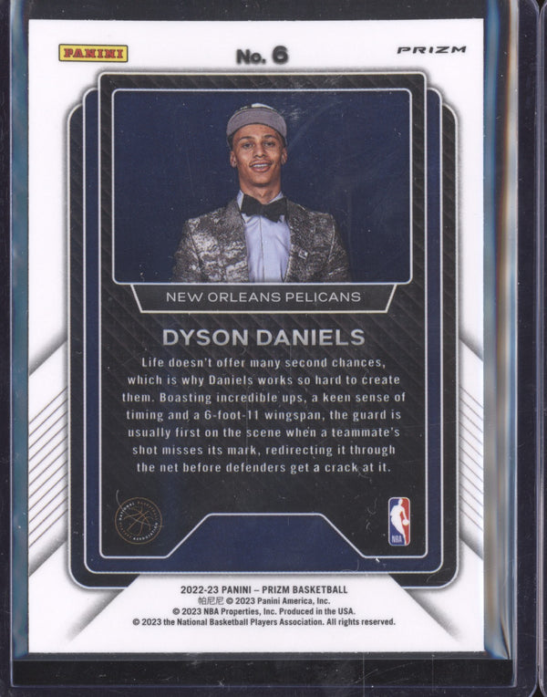 Dyson Daniels 2022-23 Panini Prizm 6 Luck of the Lottery Silver RC