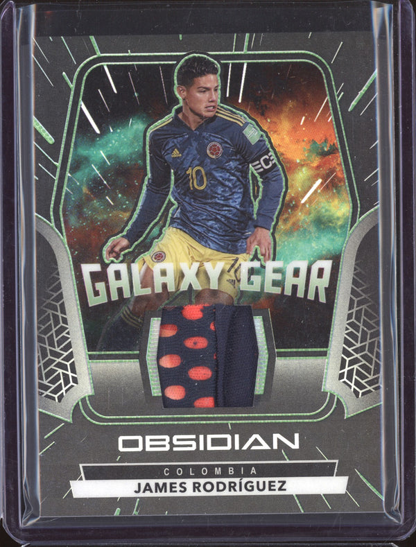 James Rodriguez 2020-21 Panini Obsidian GG-JR Galaxy Gear Green Patch 22/25