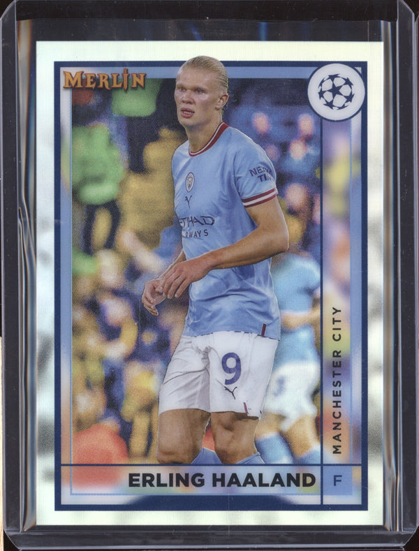 Erling Haaland 2022-23 Topps Merlin Chrome UEFA Club 92 Refractor