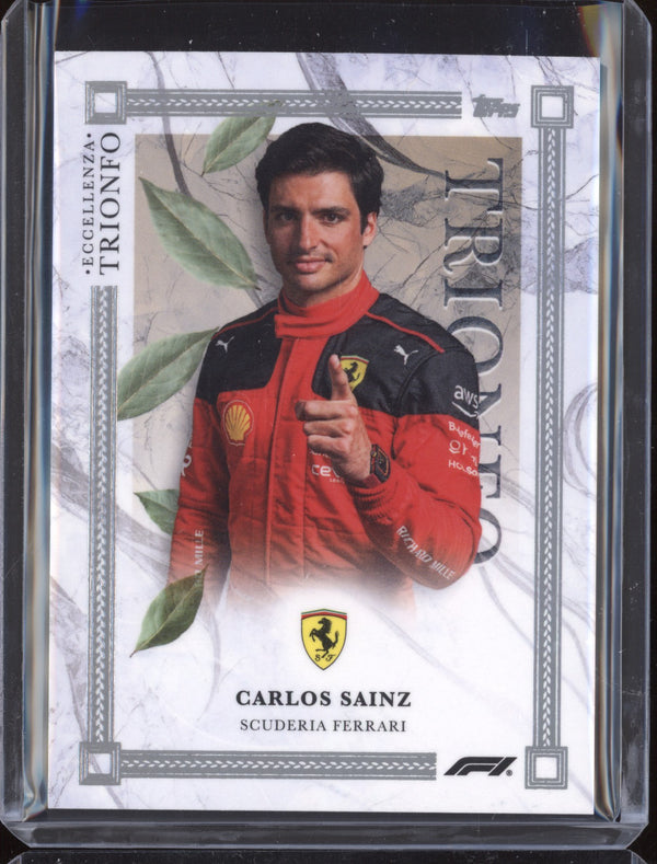 Carlos Sainz 2023 Topps Formula 1 Eccellenza Trionfo