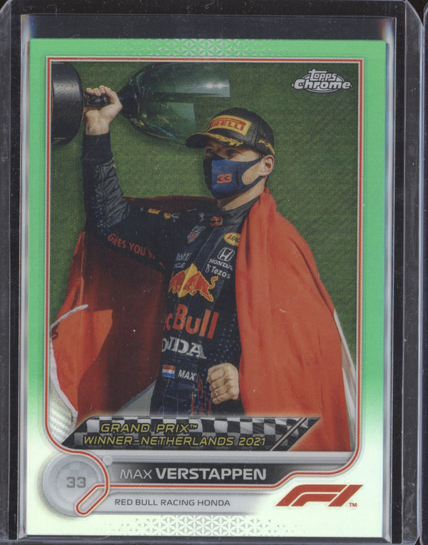 Max Verstappen 2022 Topps Chrome Formula 1 163 Green 95/99