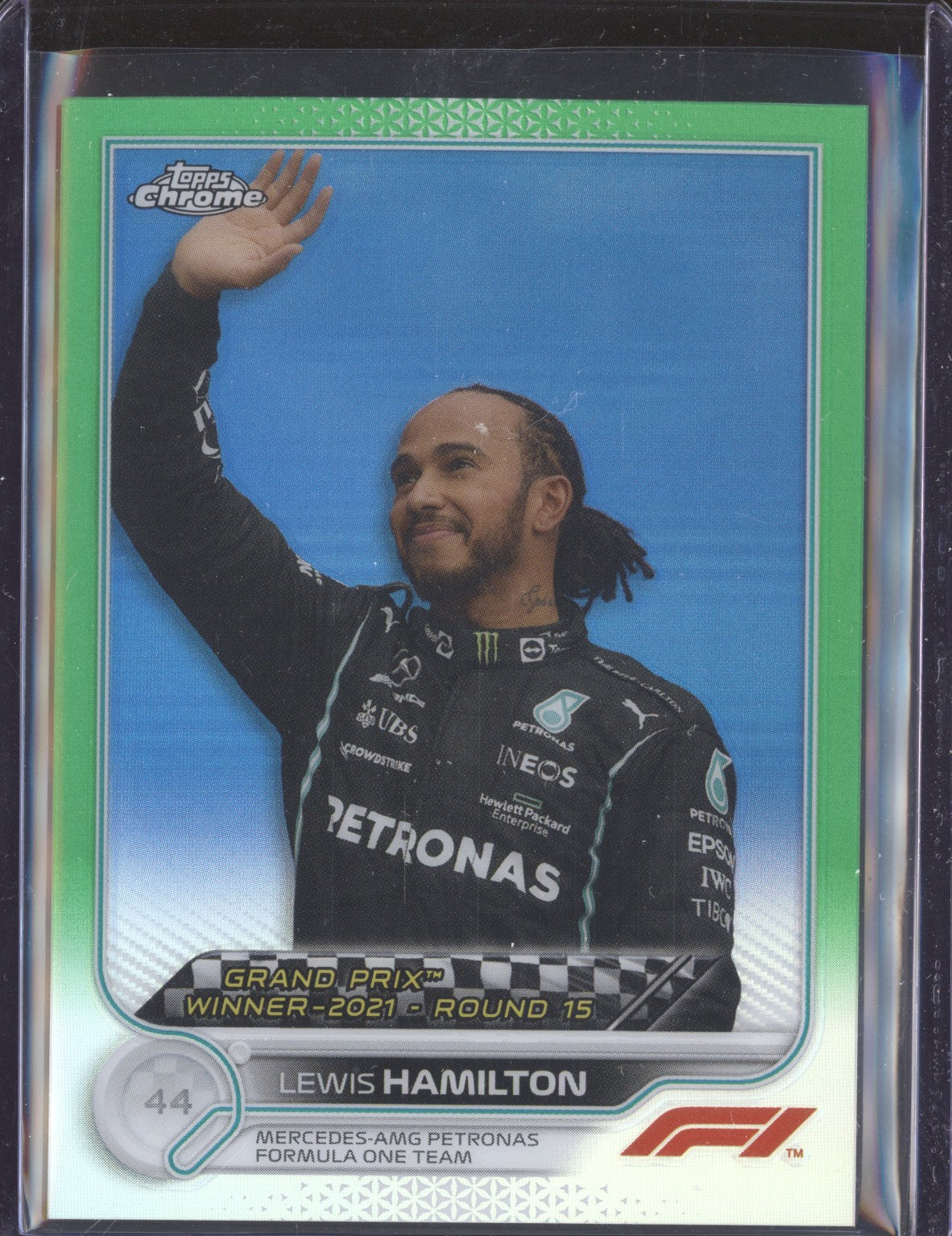 Lewis Hamilton 2022 Topps Chrome Formula 1 165 Green 97/99