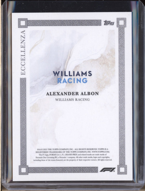 Alexander Albon 2023 Topps Formula 1 Eccellenza