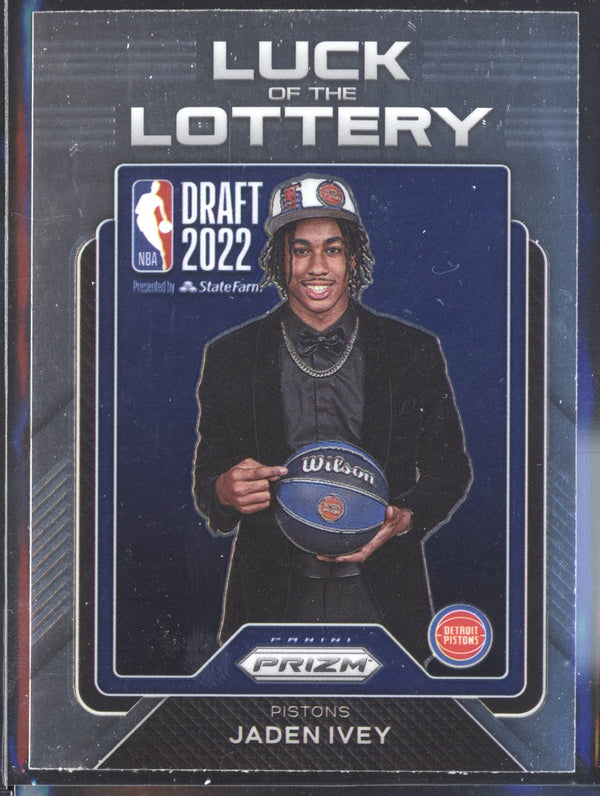 Jaden Ivey 2022-23 Panini Prizm 5 Luck of the Lottery RC