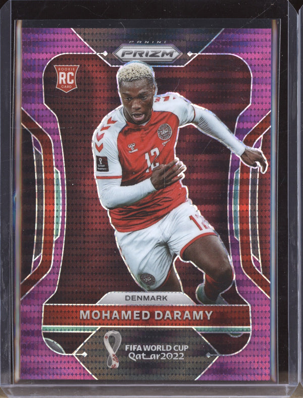 Mohamed Daramy 2022 Panini Prizm World Cup 74 Breakaway Purple RC 11/35