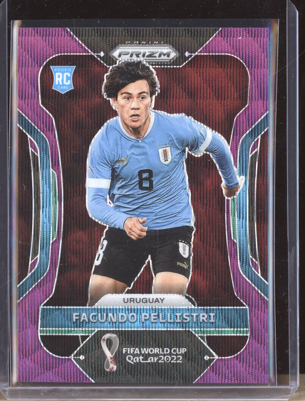 Facundo Pellistri 2022 Panini Prizm World Cup 275 Purple Wave RC 34/99