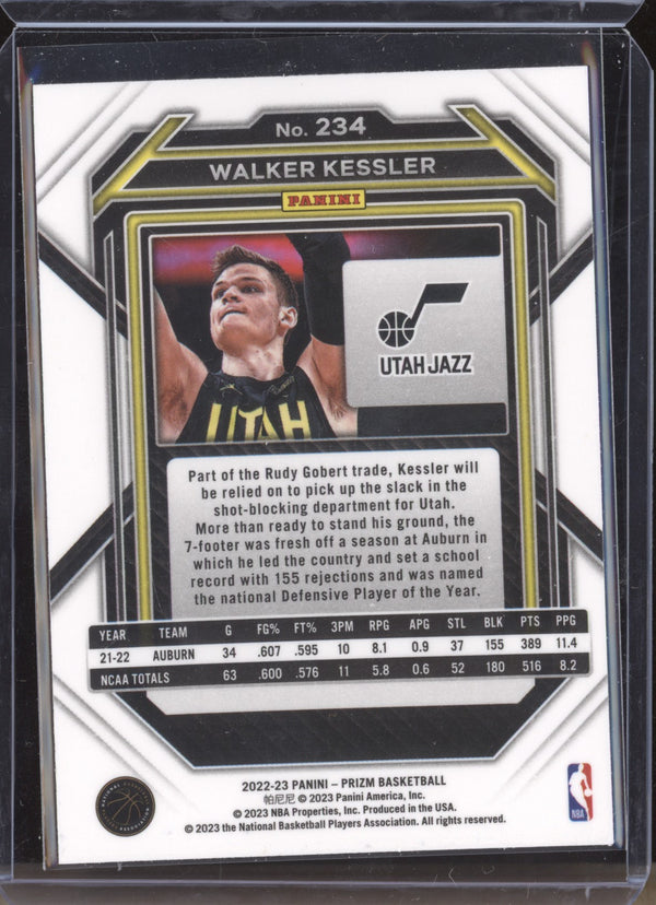 Walker Kessler 2022-23 Panini Prizm 234 RC