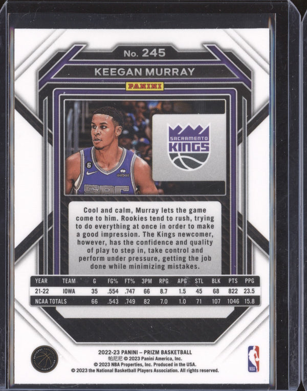 Keegan Murray 2022-23 Panini Prizm 245 RC