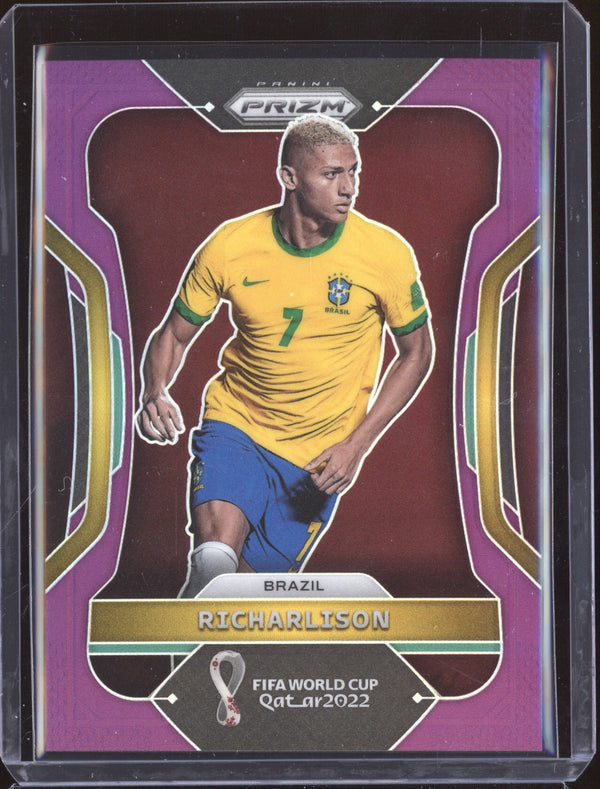 Richarlison 2022 Panini Prizm World Cup 34 Purple 16/199