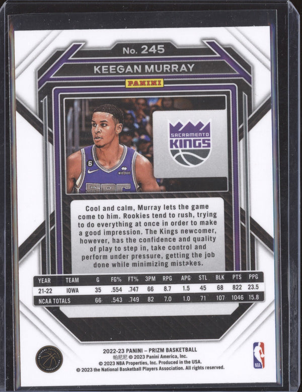 Keegan Murray 2022-23 Panini Prizm 245 RC