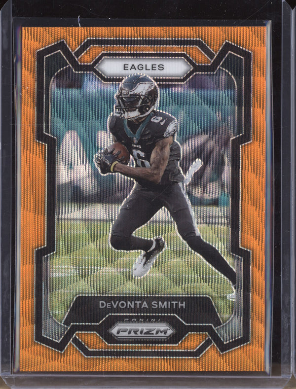 DeVonta Smith 2023 Panini Prizm 240 Orange Wave 56/60