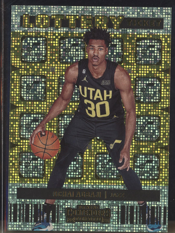 Ochai Agbaji 2022-23 Panini Contenders 14 Lottery Ticket RC