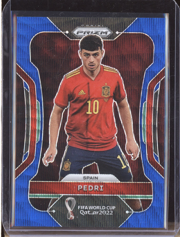 Pedri 2022 Panini Prizm World Cup 226 Blue Wave 135/199