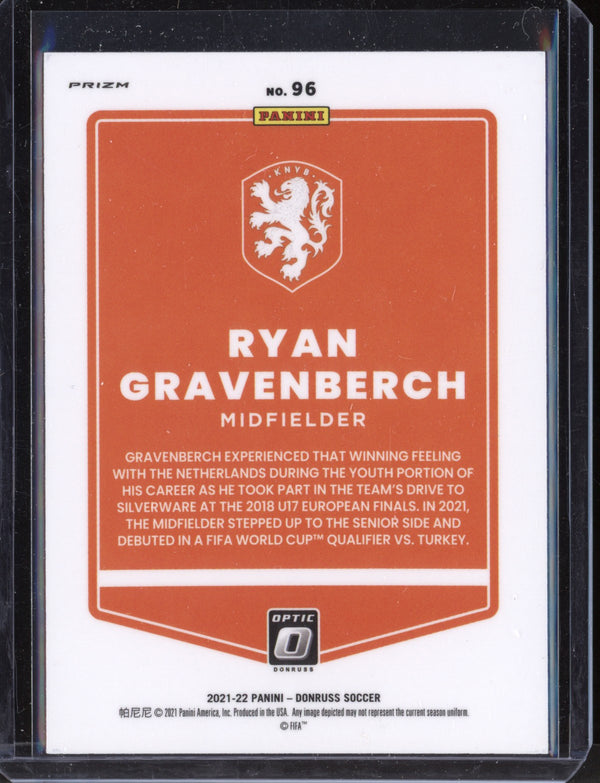 Ryan Gravenberch 2021/22 Panini Donruss Soccer Optic Holo