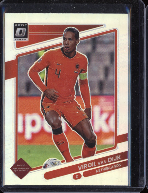 Virgil van Dijk 2021/22 Panini Donruss Soccer Optic Holo