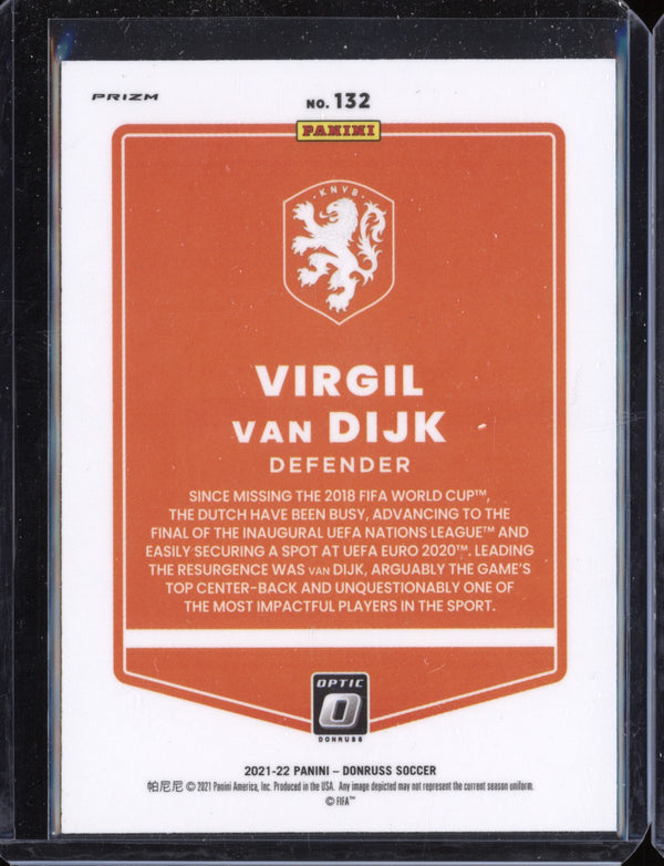 Virgil van Dijk 2021/22 Panini Donruss Soccer Optic Holo