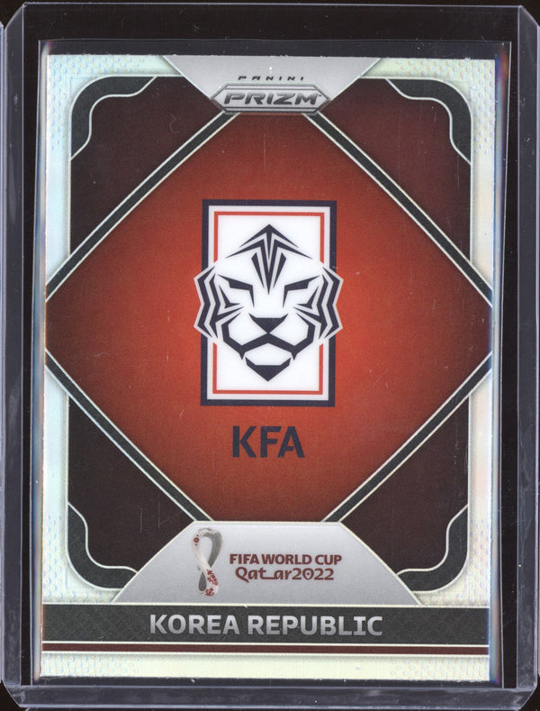 Korea Republic 2022 Panini Prizm World Cup 15 Team Badges Silver