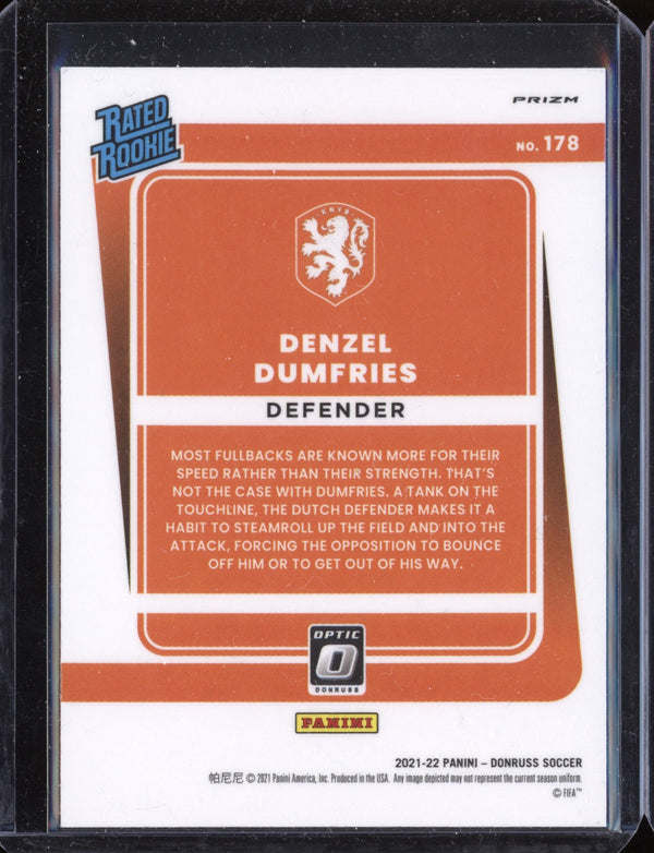 Denzel Dumfries 2021/22 Panini Donruss Soccer Optic Holo