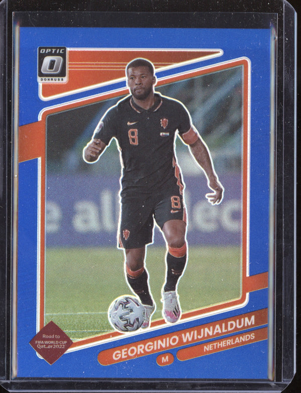 Georginio Wijnaldum 2021/22 Panini Donruss Soccer Blue Holo 37/99