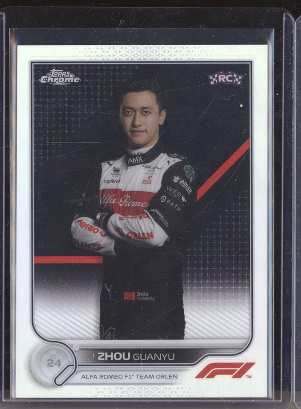 Zhou Guanyu 2022 Topps Chrome Formula 1 65 Refractor RC