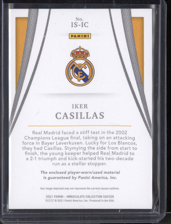 Iker Casillas 2021 Panini Immaculate  Immaculate Standard Bronze 10/49