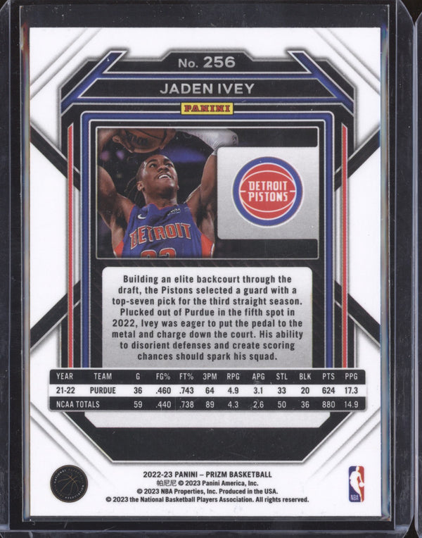 Jaden Ivey 2022-23 Panini Prizm 256 RC