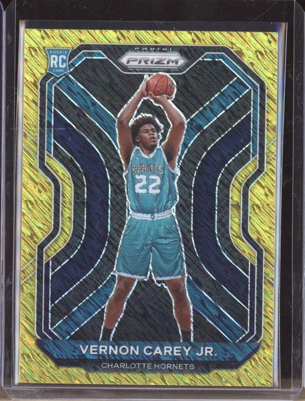 Vernon Carey Jr 2020-21 Panini Prizm 269 Gold Shimmer RC 10/10