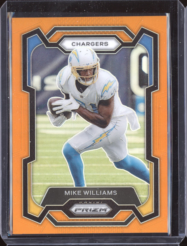 Mike Williams 2023 Panini Prizm 161 Orange 128/249