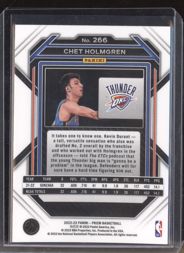 Chet Holmgren 2022-23 Panini Prizm 266 RC