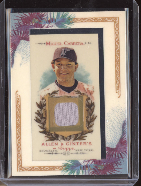 Miguel Cabrera 2007 Topps Allen & Ginter AGR-MC1 Mini Framed Jersey