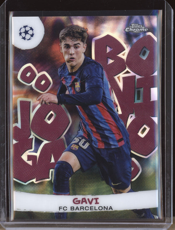 Gavi 2022-23 Topps Chrome UEFA Club JB-4 Joga Bonito